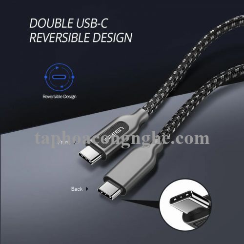 Ugreen 50223 0.5M Cáp USB TypeC sang USB mạ Zinc alloy cao cấp US265 30050223